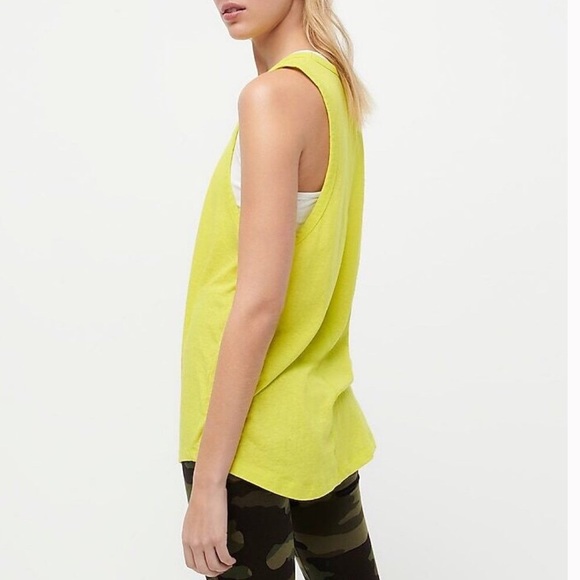 J. Crew Sleeveless Tank Top Size XS NWT Yellow - Picture 2 of 16